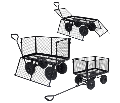 Dārza Ratiņi, Melni, 350 Kg Vidaxl