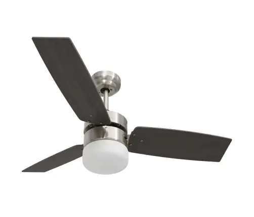 Lubinis Ventiliatorius Su Apšvietimu Ir Pulteliu, Rudas, 108Cm