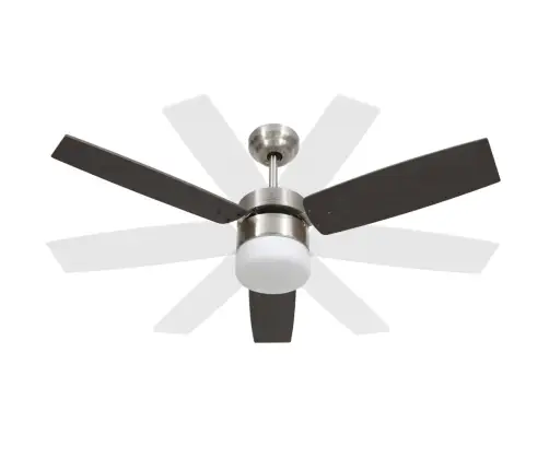 Lubinis Ventiliatorius Su Apšvietimu Ir Pulteliu, Rudas, 108Cm