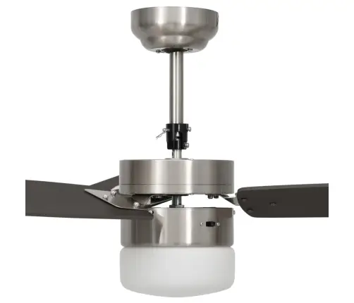 Lubinis Ventiliatorius Su Apšvietimu Ir Pulteliu, Rudas, 108Cm