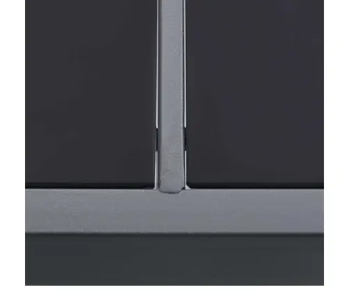 Dārza Ēdamgalds, 190X90X74 Cm, Antracītpelēks, Tērauds Vidaxl