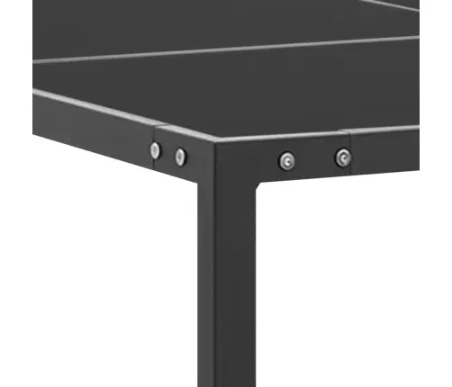 Dārza Galds, 130X130X72 Cm, Antracītpelēks, Tērauds, Stikls Vidaxl