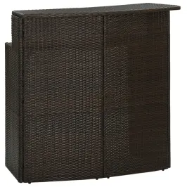 Dārza Bāra Galds, 120X55X110 Cm, Brūna Pe Rotangpalma Vidaxl