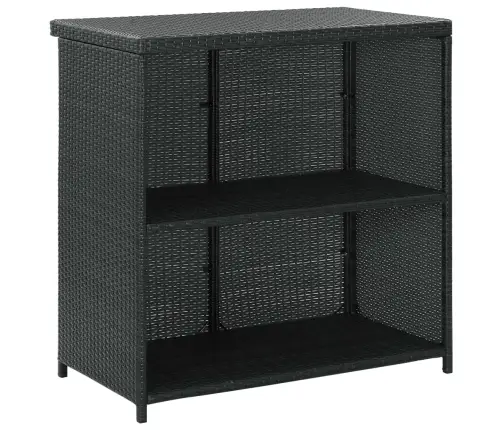 3-Osaline Baarikomplekt, Polürotang, Must