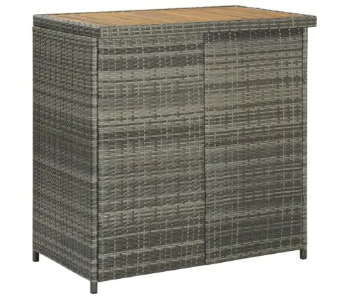 3-Daļīgs Bāra Mēbeļu Komplekts, Pe Rotangpalma, Pelēks Vidaxl