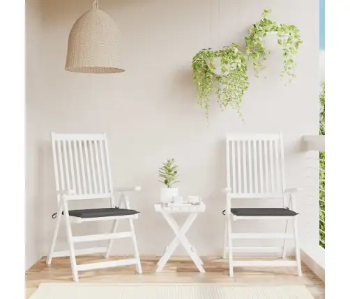 Sodo Kėdės Pagalvėlės, 2Vnt., Antracito, 40X40X4cm Audinys