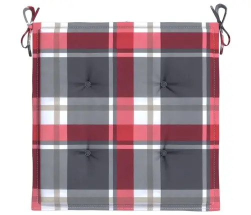 Dārza Krēslu Spilveni, 2 Gab., Četrstūri, 40X40X3 Cm, Audums Vidaxl