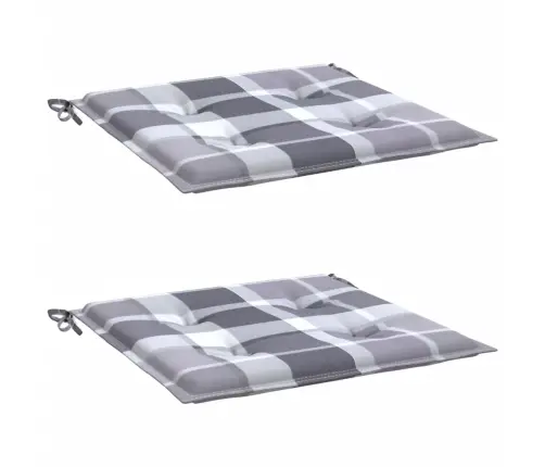 Sodo Kėdės Pagalvėlės, 2Vnt., 40X40X4cm Audinys, Languotos