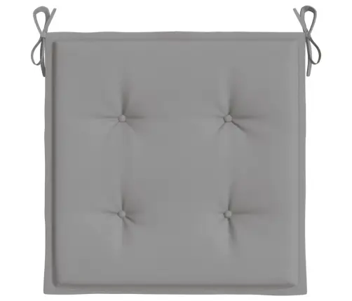 Dārza Krēslu Spilveni, 4 Gab., Pelēki, 50X50X3 Cm, Audums Vidaxl