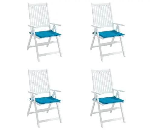 Sodo Kėdės Pagalvėlės, 4Vnt., Mėlynos, 50X50X4cm Audinys