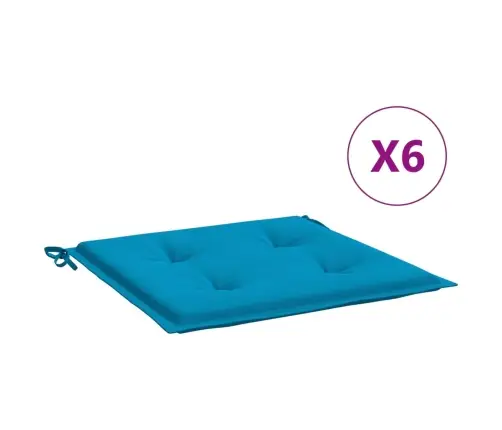 Aiatooli Istmepadjad 6 Tk, Sinine, 50 X 50 X 4 cm Kangas