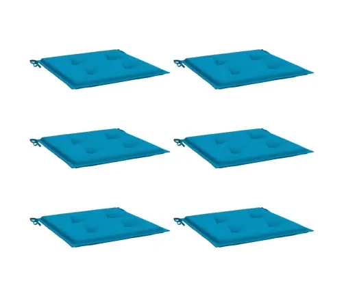 Aiatooli Istmepadjad 6 Tk, Sinine, 50 X 50 X 4 cm Kangas