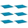 Aiatooli Istmepadjad 6 Tk, Sinine, 50 X 50 X 4 cm Kangas
