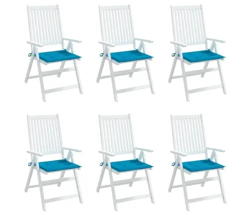 Aiatooli Istmepadjad 6 Tk, Sinine, 50 X 50 X 4 cm Kangas