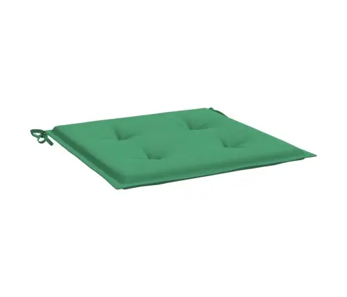 Dārza Krēslu Spilveni, 6 Gab., Zaļi, 50X50X3 Cm, Audums Vidaxl