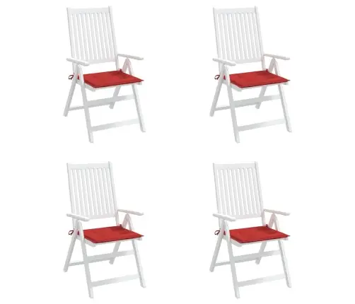 Aiatooli Istmepadjad 4 Tk, Punane, 50X50X4 cm Kangas