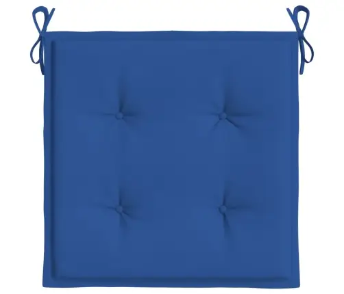 Dārza Krēslu Spilveni, 4 Gab., Zili, 50X50X3 Cm, Audums Vidaxl