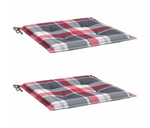 Dārza Krēslu Spilveni, 2 Gab., Četrstūri, 50X50X3 Cm, Audums Vidaxl