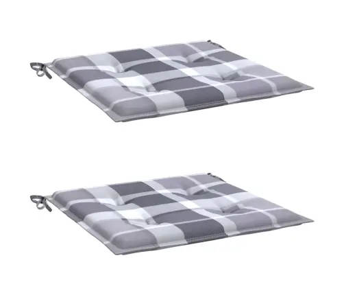 Dārza Krēslu Spilveni, 2 Gab., Četrstūri, 50X50X3 Cm, Audums Vidaxl