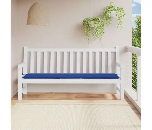 Dārza Sola Matracis, 200X50X4 Cm, Audums, Koši Zils Vidaxl