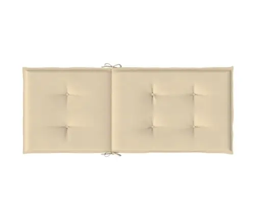 Dārza Krēslu Spilveni, 6 Gab., Bēši, 120X50X3 Cm, Audums Vidaxl