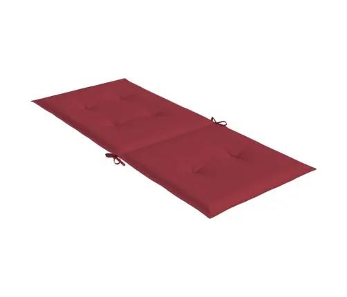 Dārza Krēslu Spilveni, 6 Gab., Vīnsarkani, 120X50X3 Cm, Audums Vidaxl