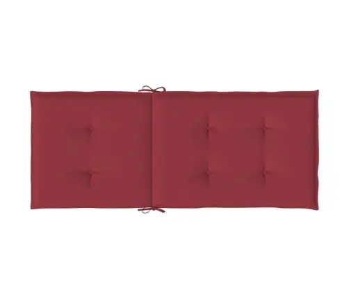 Dārza Krēslu Spilveni, 6 Gab., Vīnsarkani, 120X50X3 Cm, Audums Vidaxl