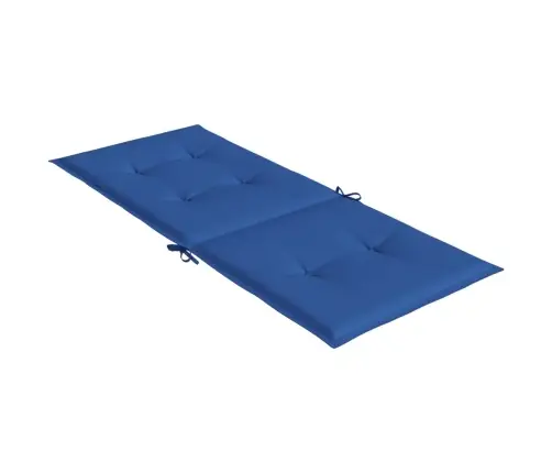 Kõrge Seljatoega Toolipadjad 2 Tk, Sinine, 120X50X3 cm Kangas