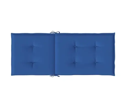 Kõrge Seljatoega Toolipadjad 2 Tk, Sinine, 120X50X3 cm Kangas