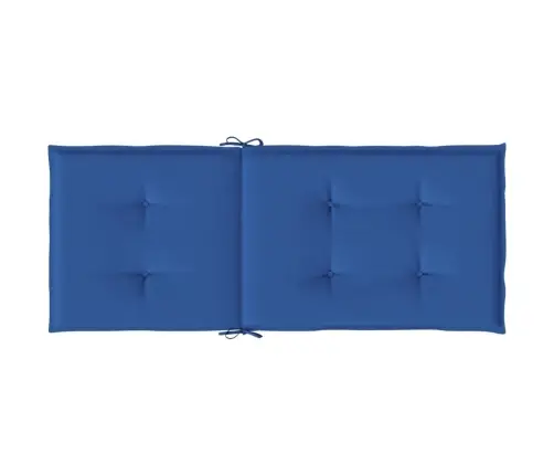 Dārza Krēslu Spilveni, 4 Gab., Koši Zili, 120X50X3 Cm, Audums Vidaxl