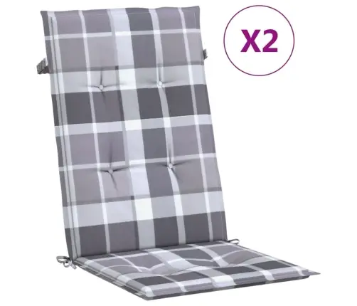 Sodo Kėdės Pagalvėlės, 2Vnt., 120X50X3cm Audinys, Languotos