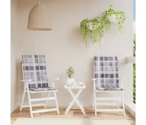 Sodo Kėdės Pagalvėlės, 2Vnt., 120X50X3cm Audinys, Languotos