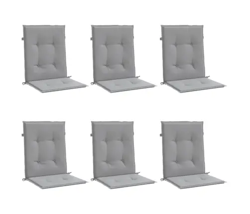 Sodo Kėdės Pagalvėlės, 6Vnt., Pilkos, Audinys