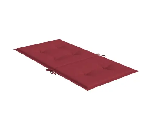 Dārza Krēslu Spilveni, 6 Gab., Vīnsarkani, 100X50X3 Cm, Audums Vidaxl