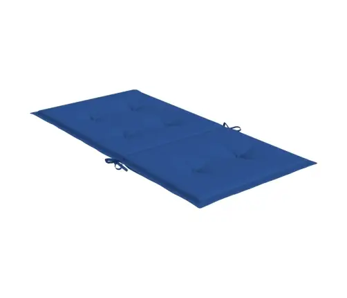 Dārza Krēslu Spilveni, 4 Gab., Koši Zili, 100X50X3 Cm, Audums Vidaxl