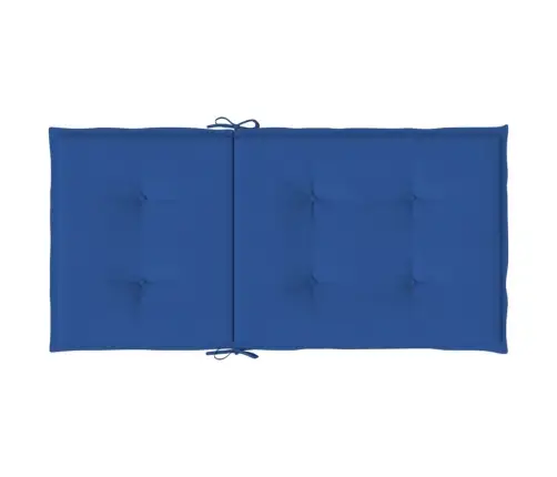 Dārza Krēslu Spilveni, 4 Gab., Koši Zili, 100X50X3 Cm, Audums Vidaxl