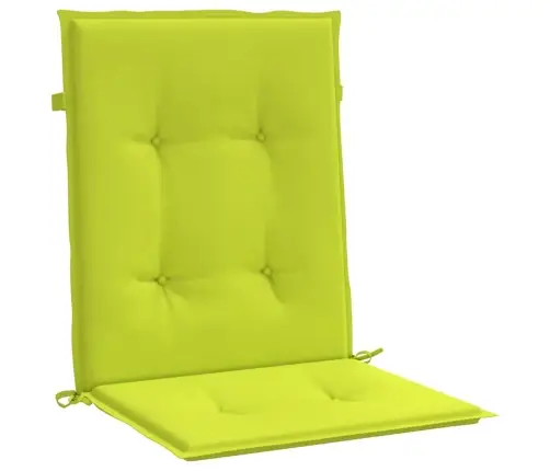 Dārza Krēslu Spilveni, 2 Gb., Spilgti Zaļi, 100X50X3 Cm, Audums Vidaxl