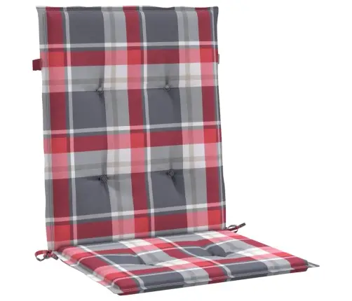 Madala Seljatoega Toolipadjad 2 Tk Ruudud 100X50X3 Cm Kangas