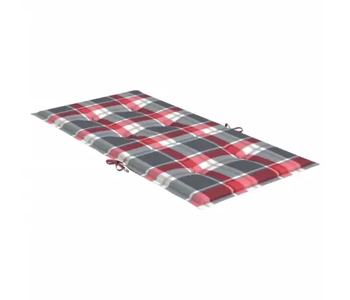 Madala Seljatoega Toolipadjad 2 Tk Ruudud 100X50X3 Cm Kangas