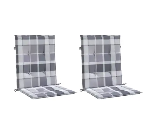 Madala Seljatoega Toolipadjad 2 Tk Ruudud 100X50X3 Cm Kangas