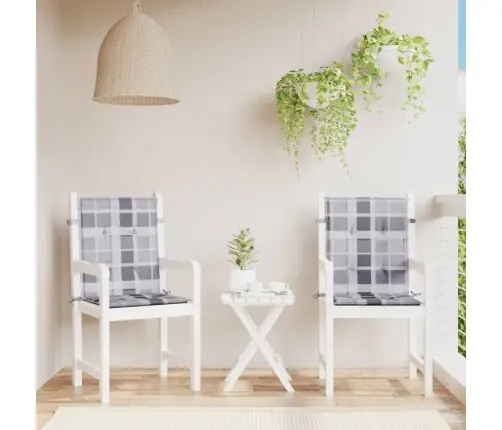 Madala Seljatoega Toolipadjad 2 Tk Ruudud 100X50X3 Cm Kangas