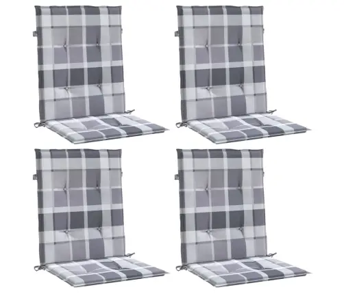 Madala Seljatoega Toolipadjad 4 Tk, Ruudud 100X50X3 Cm Kangas