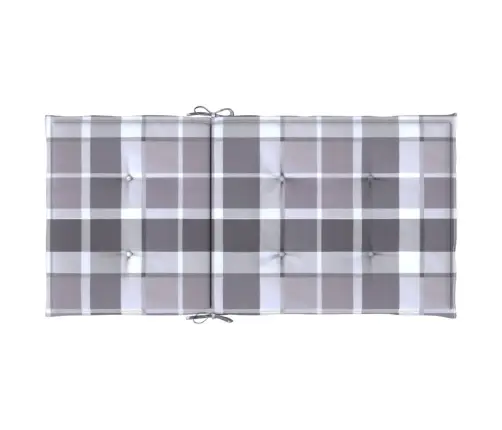 Madala Seljatoega Toolipadjad 4 Tk, Ruudud 100X50X3 Cm Kangas