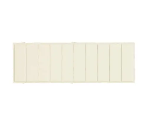 Päevitustooli Padi, Kreemjas, 186X58X4 cm Oxford Kangas