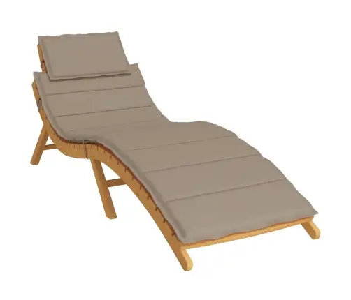 Päevitustooli Padi, Pruunikas, 186X58X4 cm Oxford Kangas