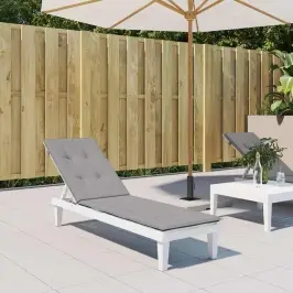 Atpūtas Krēsla Matracis, Pelēks, (75+105)X50X4 Cm Vidaxl