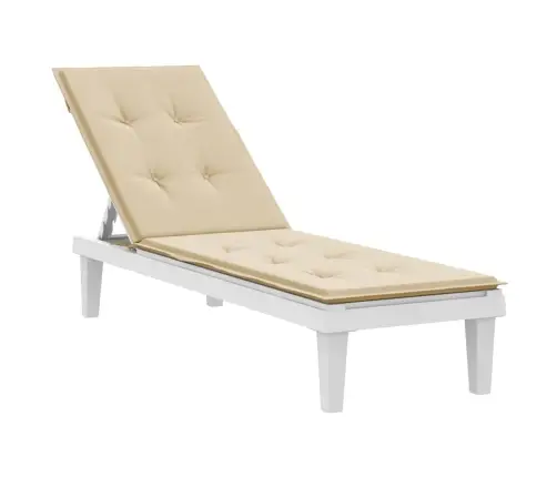 Päevitustooli Istmepadi, Beež, (75 + 105) X 50 X 4 Cm