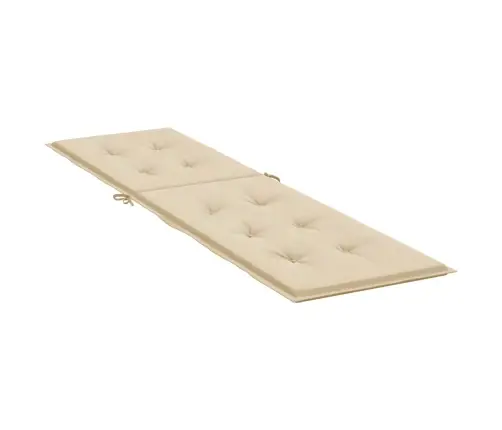 Päevitustooli Istmepadi, Beež, (75 + 105) X 50 X 4 Cm