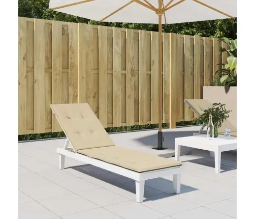 Päevitustooli Istmepadi, Beež, (75 + 105) X 50 X 4 Cm