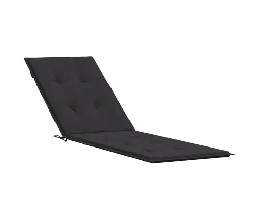 Atpūtas Krēsla Matracis, Melns, (75+105)X50X4 Cm Vidaxl